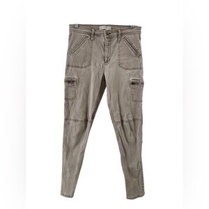 Abercrombie & fitch brown skinny cargo jeans